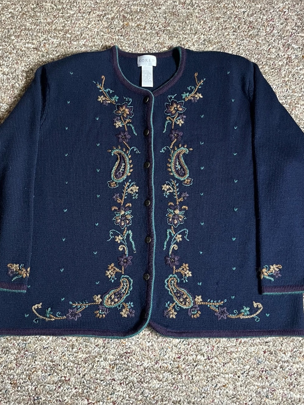 Women’s Vintage Koret Cardigan Size XL